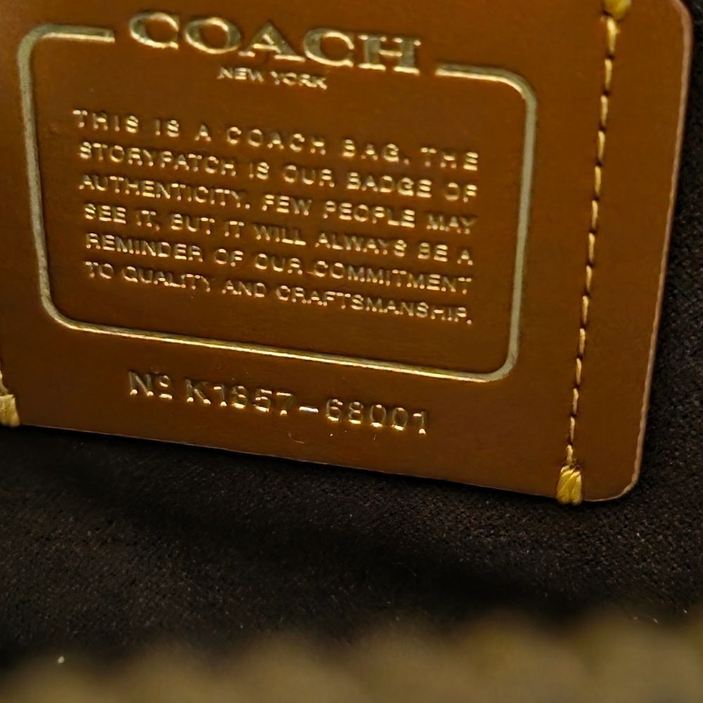 Coach Parker In Signature Leather With Rivets Shoulder Bag Crossbody - Picture 3 of 9